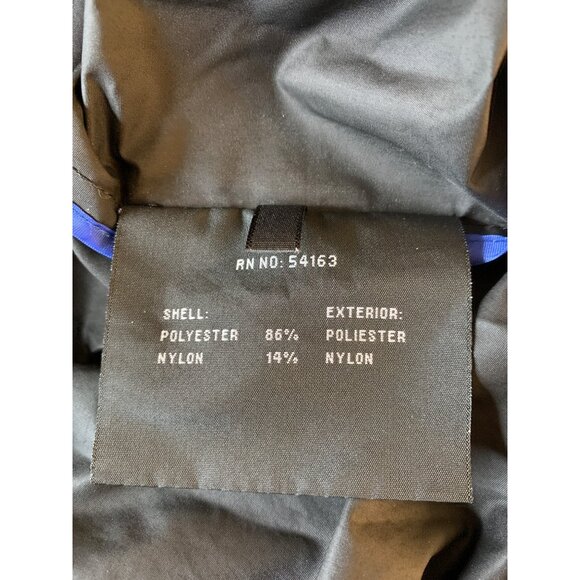 Cole Haan Womens XL Black Trench Rain Wind Coat Tuck Away Hood RJ10620 - Picture 5 of 12